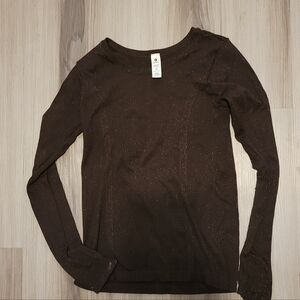 90° M THUMB HOLES ACTIVE STRECH TOP W SPARKLES